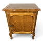 Bedside Table Vintage French Louis XVI Nightstand Oak Cabinet LOT 24299