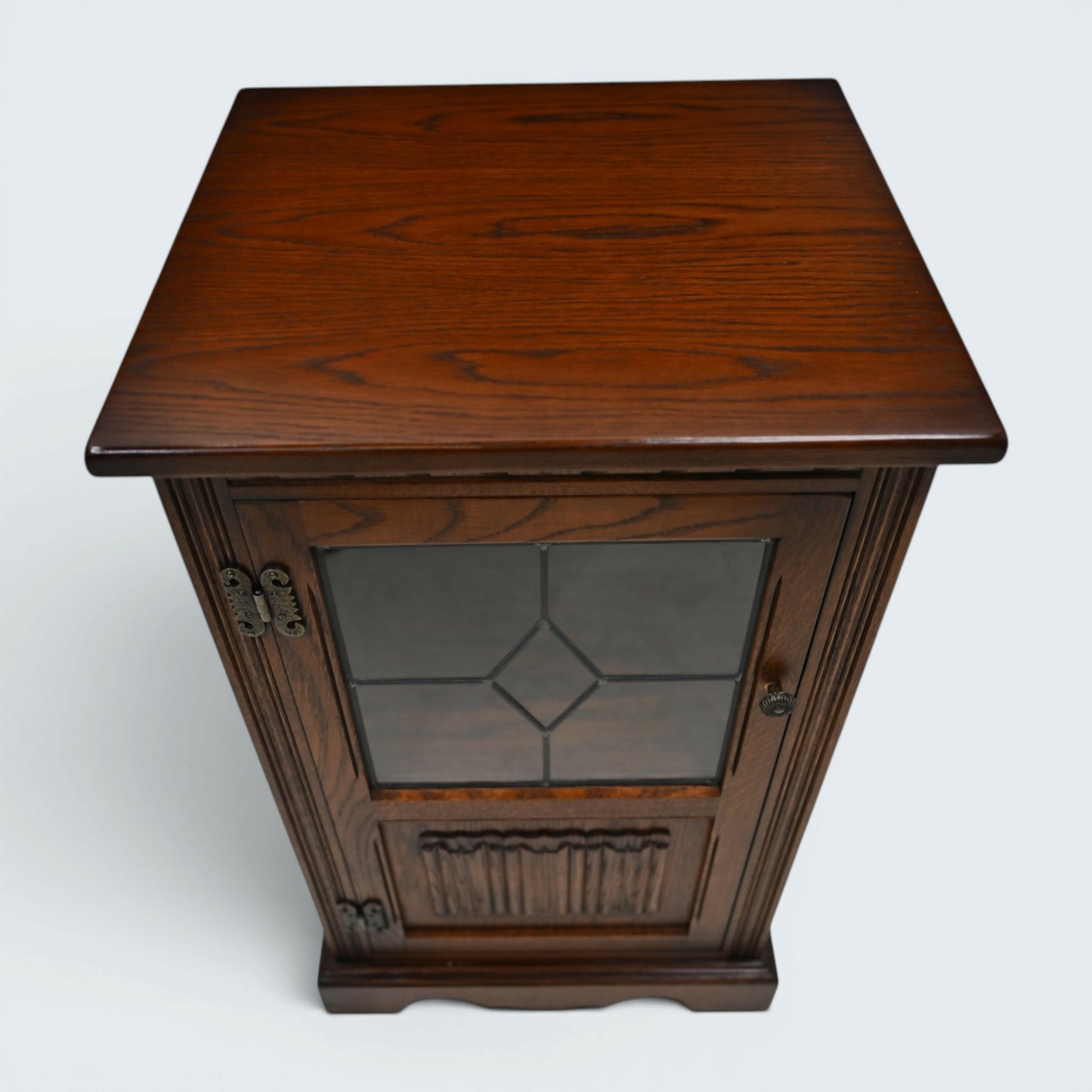 Old Charm Hi Fi/Record Cabinet 1 Adjustable Shelf Tudor Brown FREE UK Delivery*