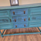 Vintage solid oak sideboard/cabinet/bar.