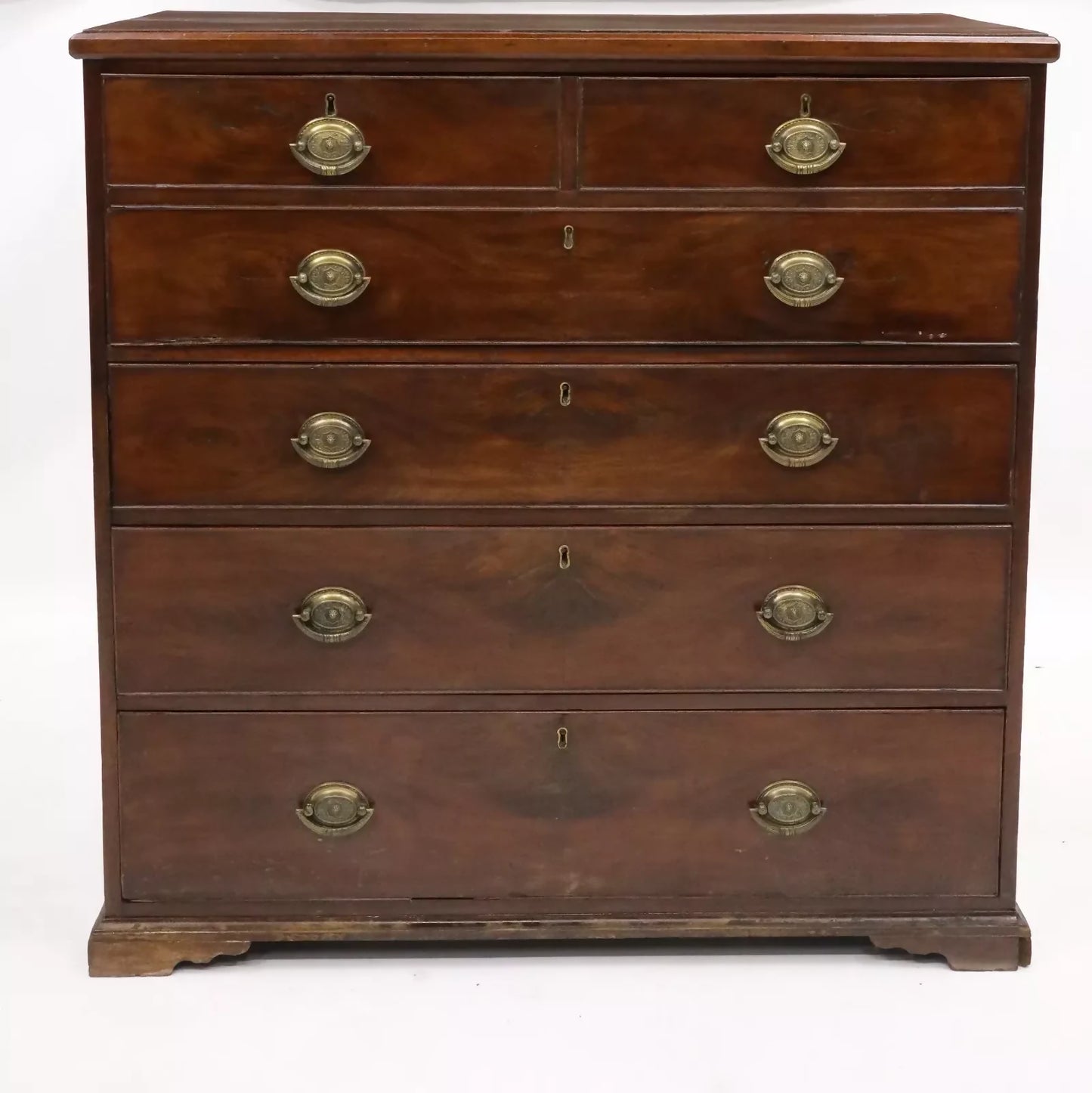 Georgian Mahogany Secretaire Chest of Drawers Fitted Interior FREE UK Delivery