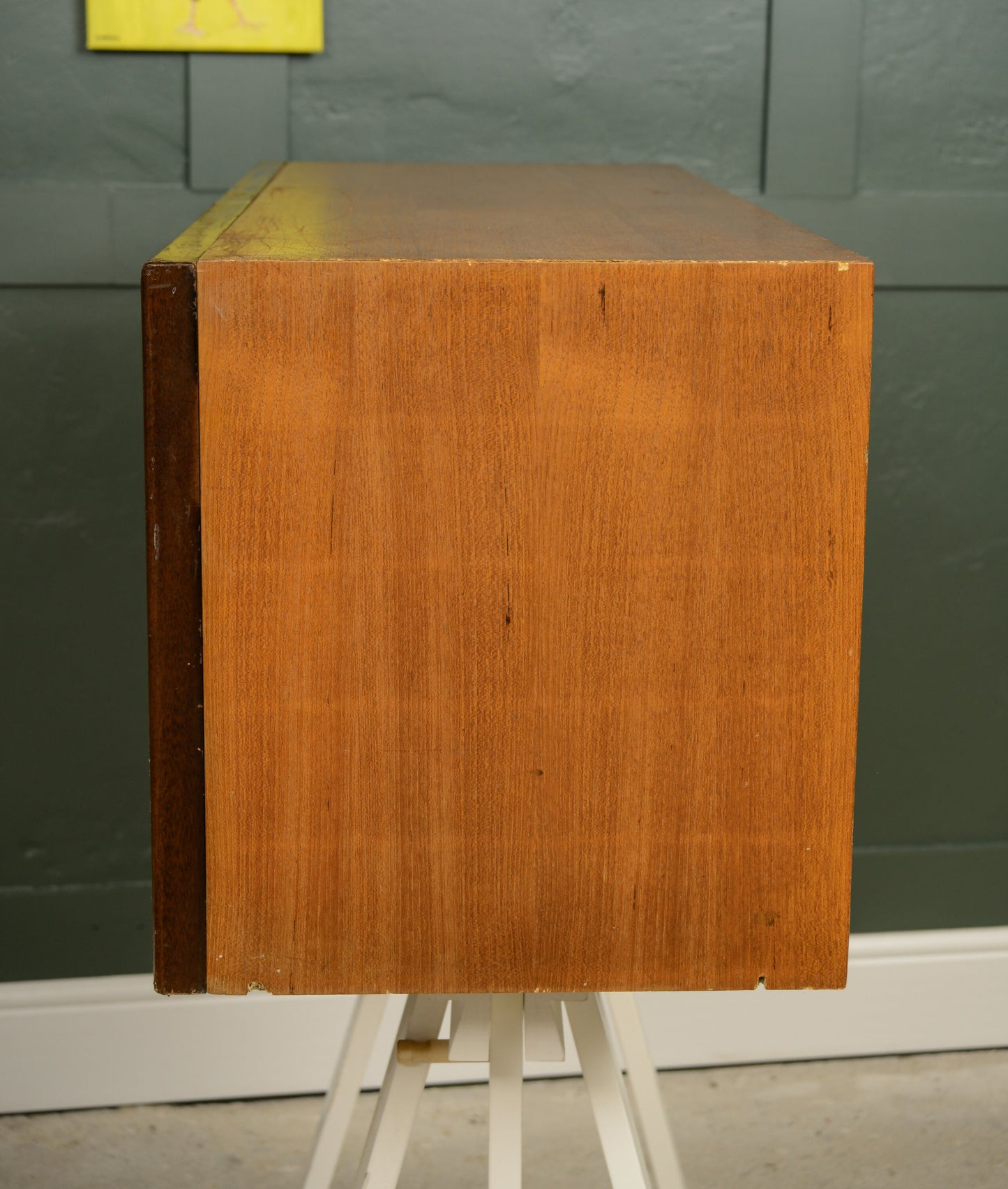 Ladderax Teak Vinyl Cabinet - Modular Cabinet