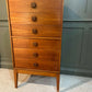Tallboy Teak Chest Of Drawers Mid 20th C 6 Drawer Chest Danish Style