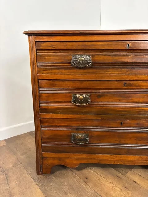 Edwardian Satinwood Chest of Three Drawers