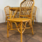 Vintage Cane & Glass Conservatory Dining Suite