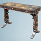 A Regency Style Black Lacquered Centre Table