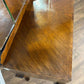 Vintage Walnut Veneered Triptych Mirror Dressing Table