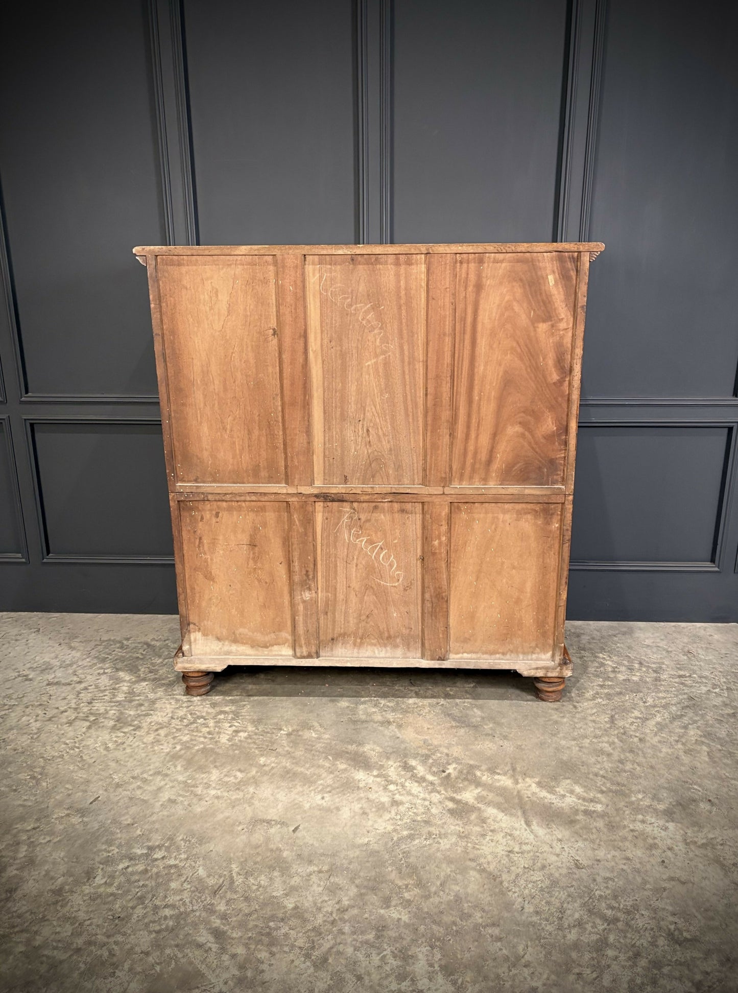 19th Century Camphor Wood Military Campaign Secretaire Chest