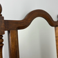 Mirror Vintage French Solid Oak Wall Mirror Turned Spindle Frame LOT 3638
