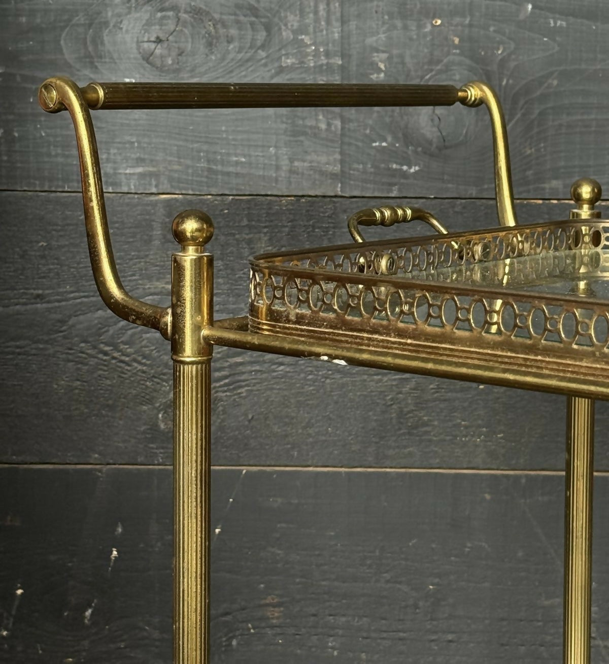 French Brass Cocktail Trolley