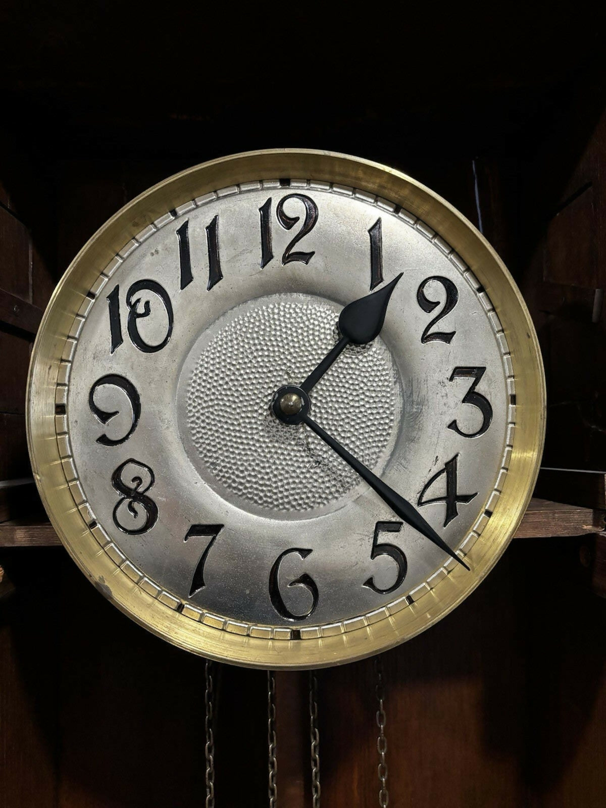 Art Noveau Oak Grandfather/ Vintage Longcase Clock