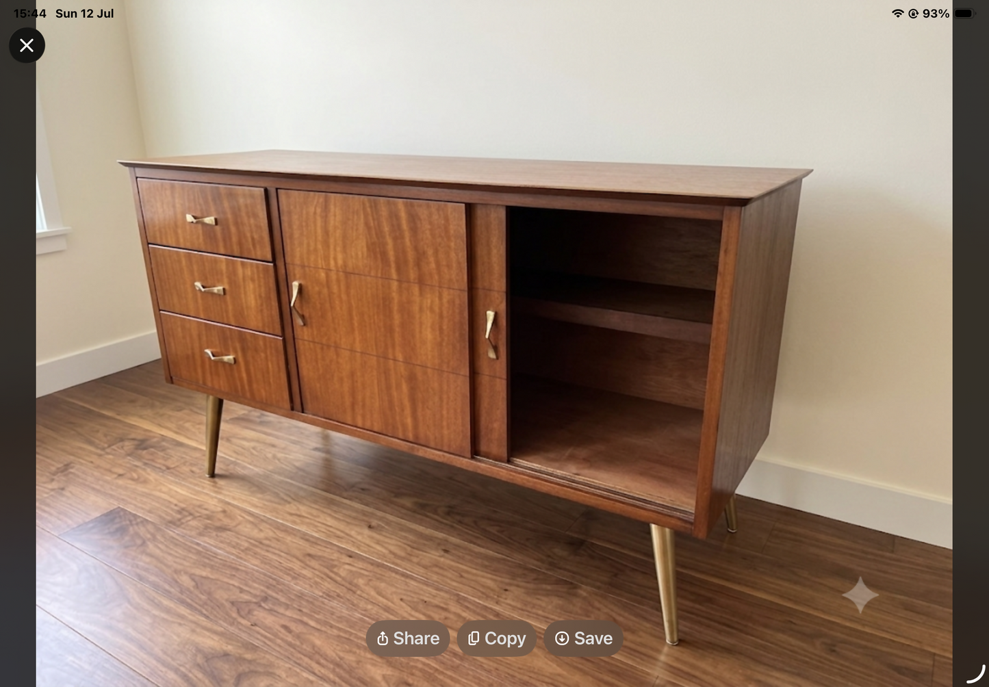 Mid century modern teak sideboard