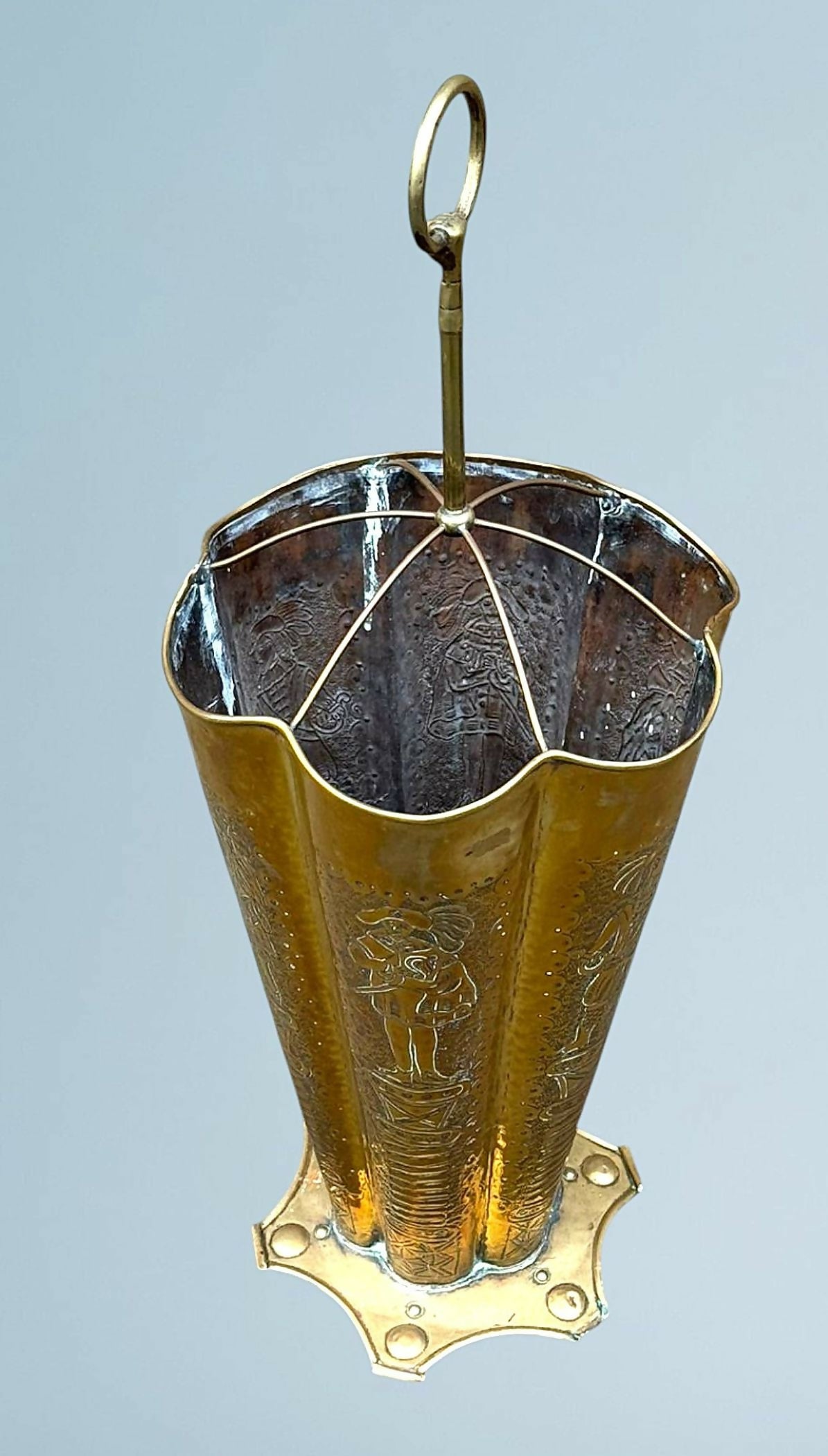 Antique Brass Stick Stand / Brass Umbrella Stand