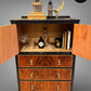 Vintage Art Deco Tallboy Cabinet, Refinished Restored Bespoke Design, Handmade