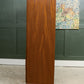 Large Mid Century Tallboy Linen Cabinet with Drawers