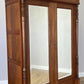 Wardrobe Antique French Oak Two Door Mirrored Carved Armoire Cabinet LOT 6153