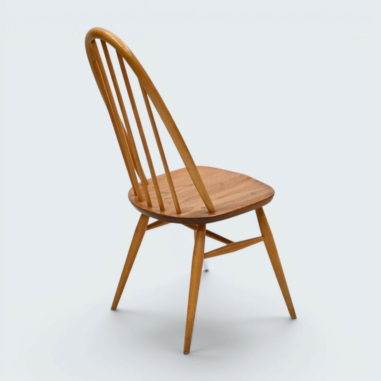 4 Ercol Dining Chairs Windsor Quaker Light Finish Vintage 1970s FREE UK Delivery