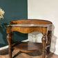 Victorian Mahogany Serpentine Front Console Table With Marble Topx