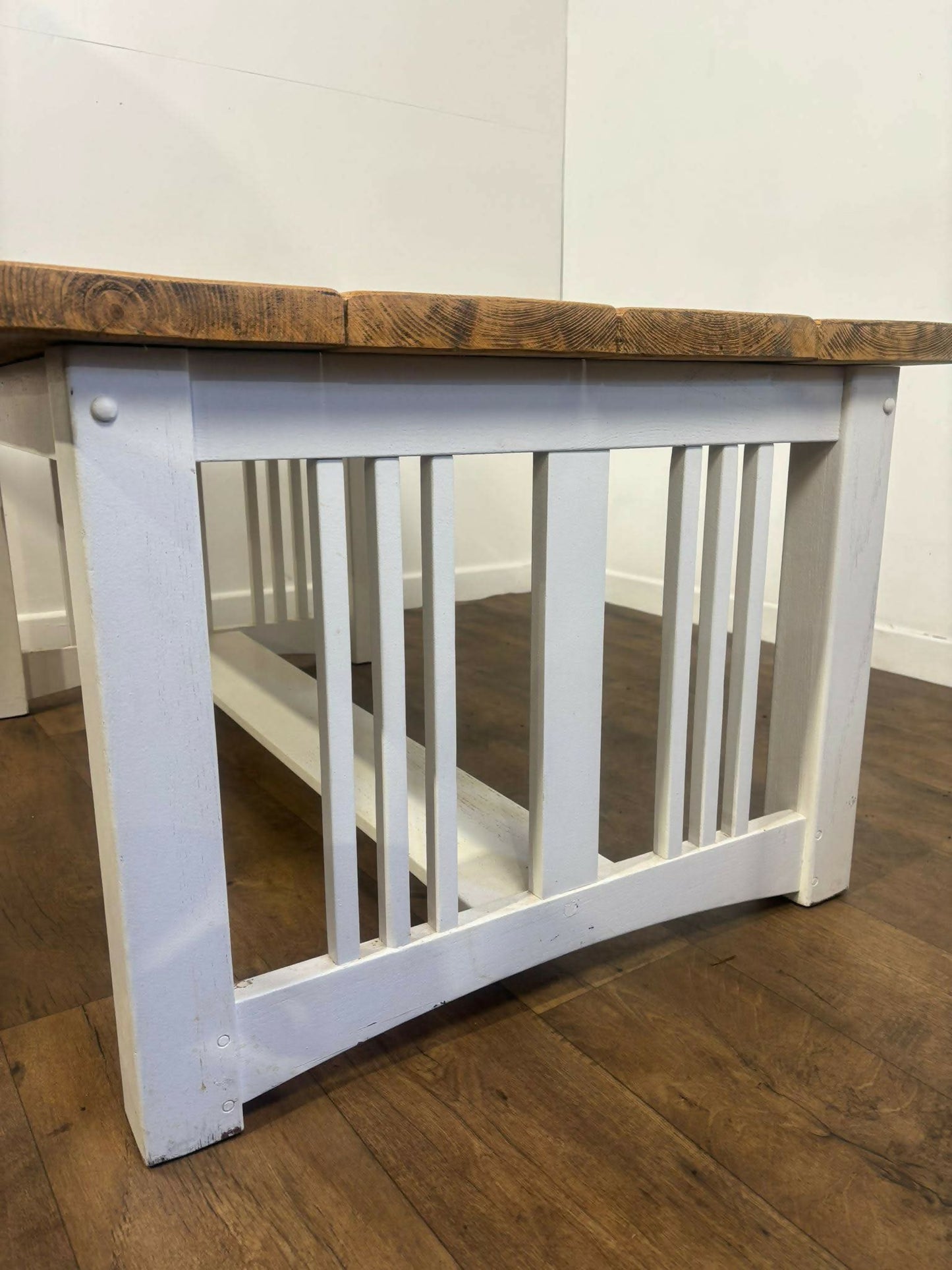 Large Modern Coffee Table With Reclaimed Top