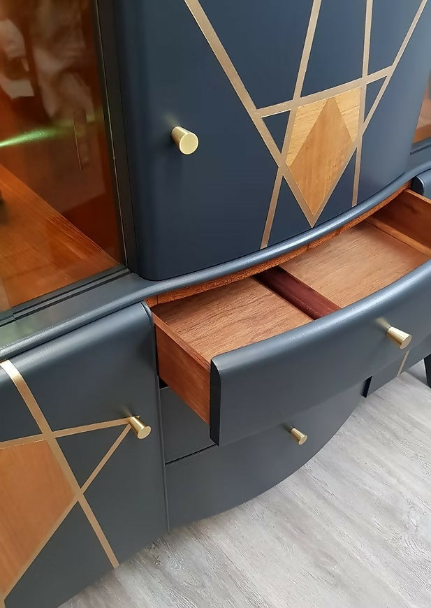 "Bergen", Mid Century Drinks Cabinet, Beautility Sideboard, Vintage.