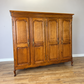 Wardrobe Vintage French Louis XVI Style Oak Four Door Carved Armoire LOT 6506