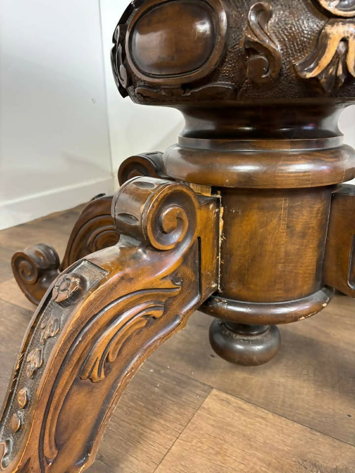 Italian Style Reproduction Walnut Dining Table