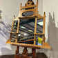Antique Style Pine Over mantle Mirror