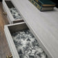 Whitewashed Oak Coffee Table – French Country Charm
