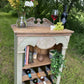 Solid pine wine rack