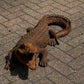 Cast Iron Crocodile, Large In Size. Vintage Garden Furniture
