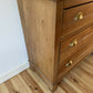 Antique Victorian Pine Chest of Drawers Rustic Solid Stripped Pine