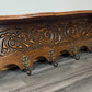 Coat Rack Antique French Style Oak Wall Shelf 6 Hooks Carved Hall Stand LOT 3511