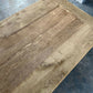 French Oak Farmhouse Kitchen Dining Table With Drawer