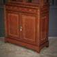 Marquetry Inlaid Mahogany Glazed Vintage Display Cabinet