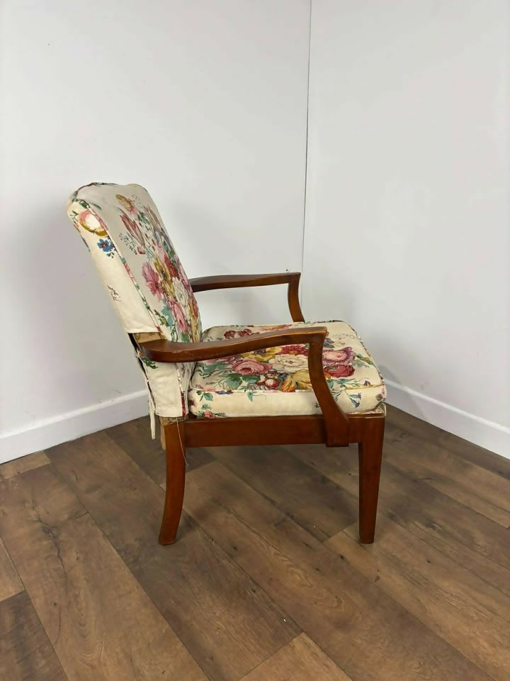 Vintage Parker Knoll Beech Fireside Chair