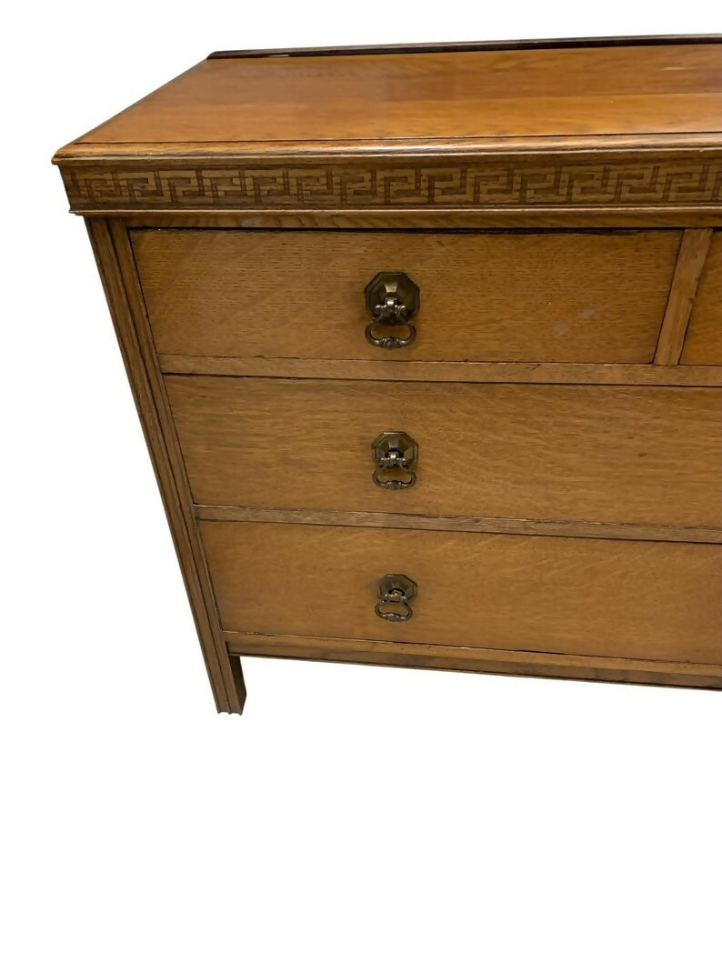 Antique Oak Art Deco period chest drawers