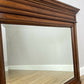 Mirror Antique French Style Walnut Large Bevelled Glass Wall Mirror LOT 6529
