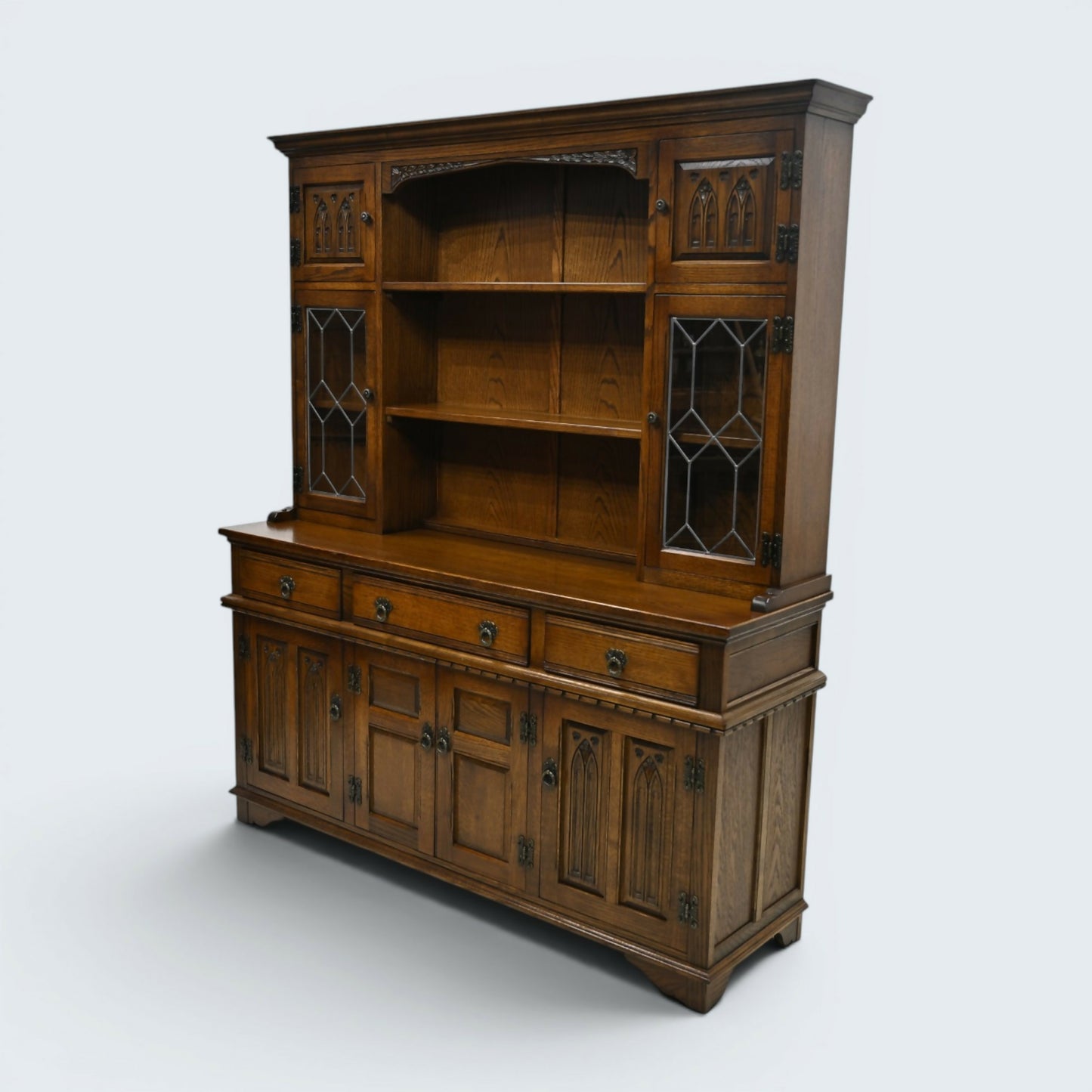 Old Charm Oak Dresser Warwick Light Oak Finish Sideboard FREE UK Delivery*