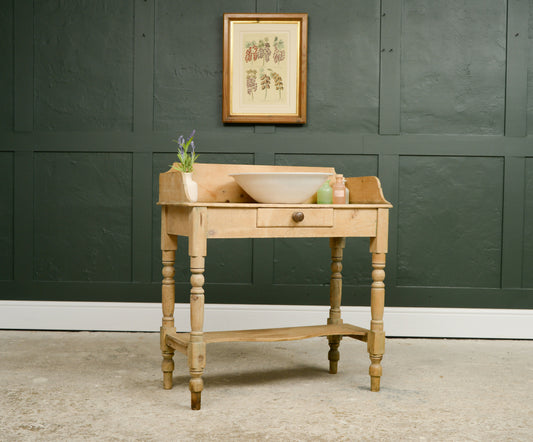 Victorian Pine Washstand