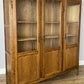 Bookcase Vintage French Louis XIV Oak Glazed Display Cabinet Sideboard LOT 6524