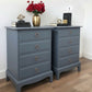 Stag minstrel grey bedside cabinets