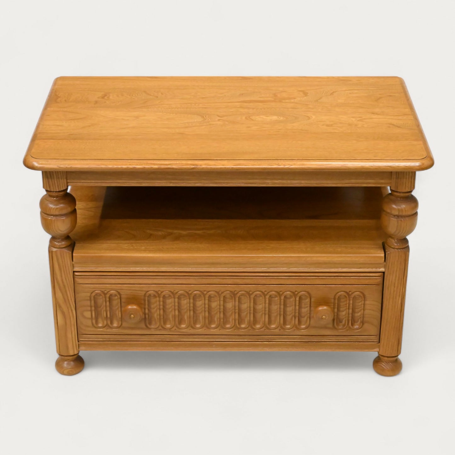 Ercol Corner TV Stand Video Cabinet Corner Flap Light Finish FREE UK Delivery. SBR10565/1006E