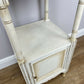 Bedside Table Antique French Style Marble Top Oak Cabinet Nightstand LOT 6224