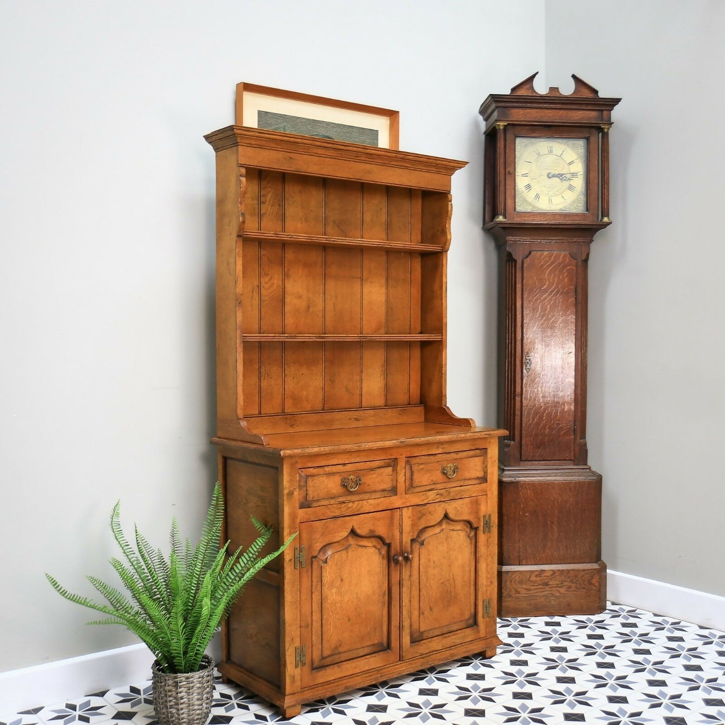 Vintage Oak Welsh Dresser in a Titchmarsh and Goodwin Style.