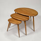 Ercol Pebble Nest Of Tables Ercol's Light Finish Clean Condition Free Delivery*