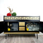 nathan sideboard black and gold cocktail cabinet