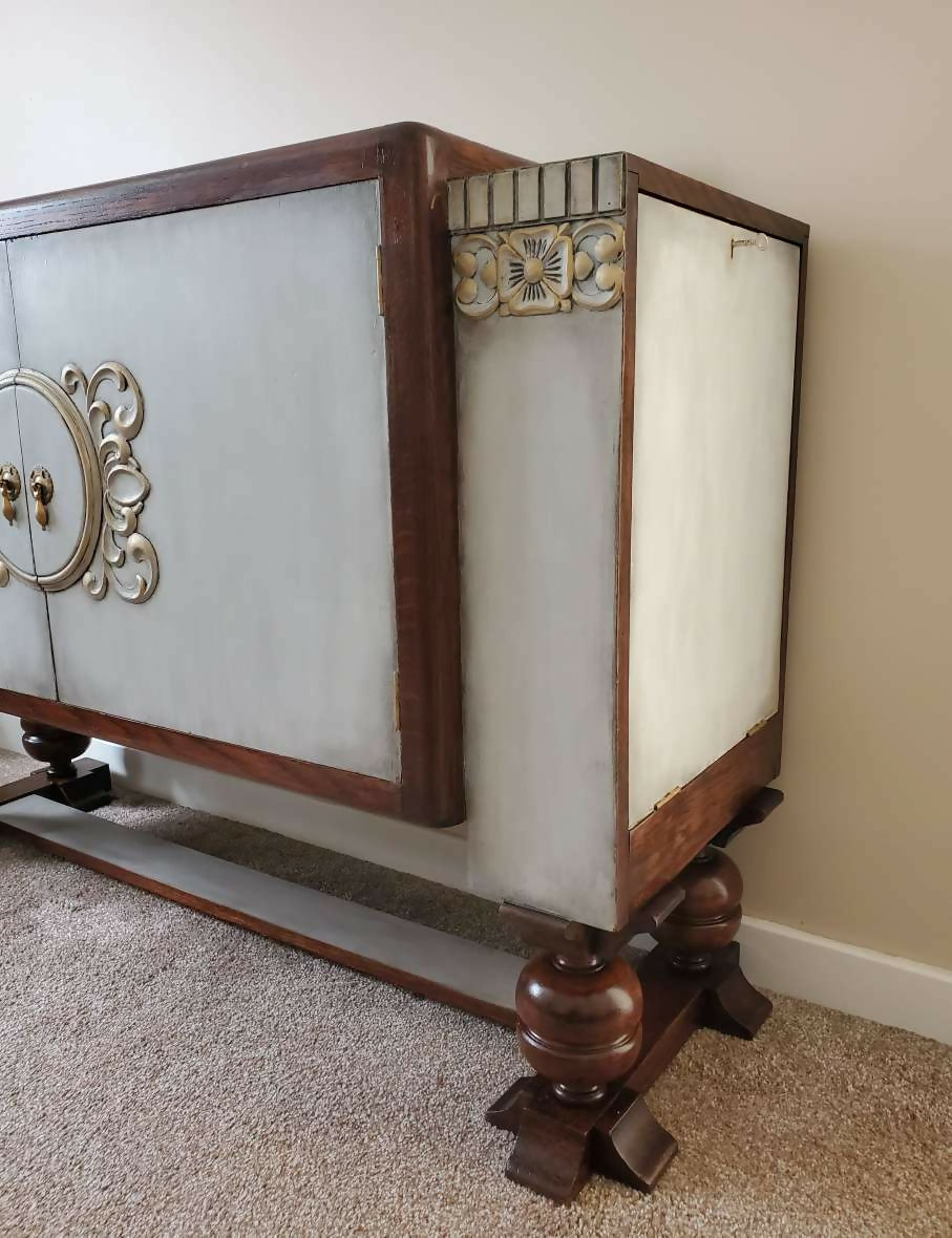 Vintage Art Deco Style Upcycled Sideboard circa 1930s