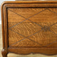 Bed Vintage French Louis XVI Oak King Size Bed Frame Carved Headboard LOT 6383