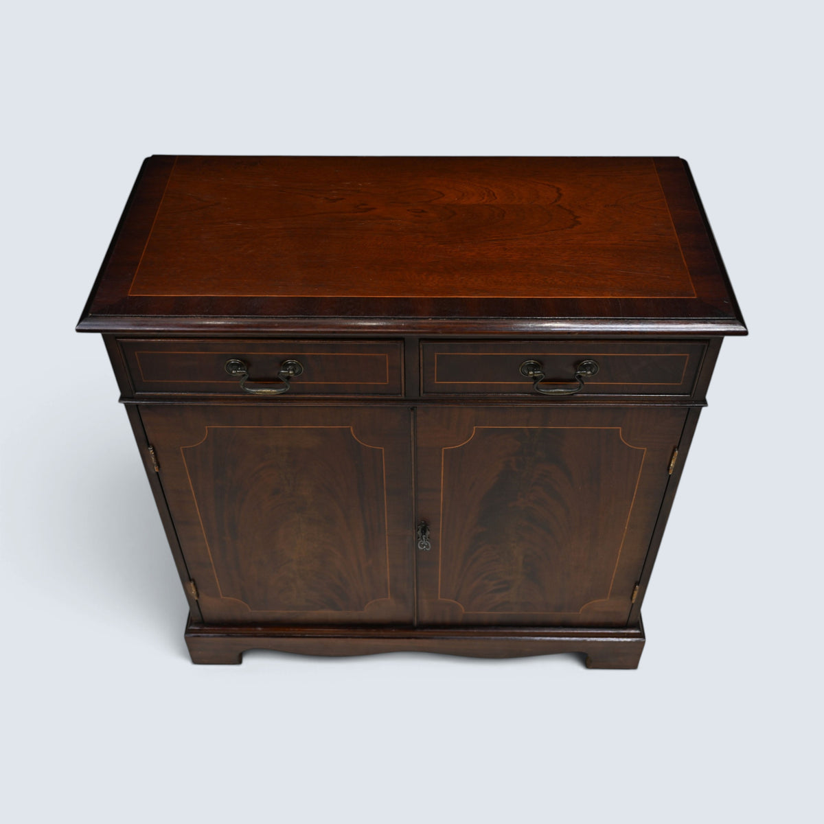 Small Sideboard With Double Cupboard & Two Drawers Georgian Style FREE Delivery*