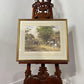J. L. Chapman Framed Rural Village Print – Horse & Cart Country Scene