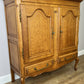 Cabinet Vintage French Louis XIV Style Sideboard Oak Carved Cupboard LOT 6268